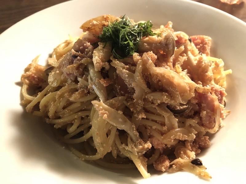 พาสต้าทาราโกะที่ผู้เขียนกินเองที่ Boyotei