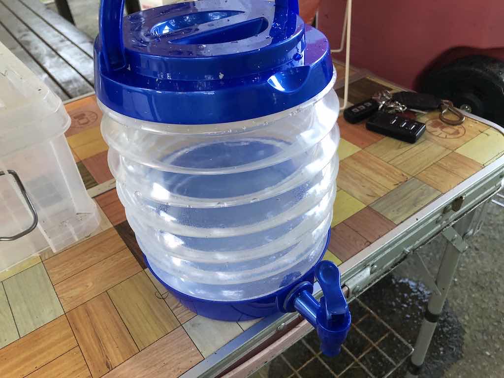Water container used during the author's 2019 Feriendorf stay